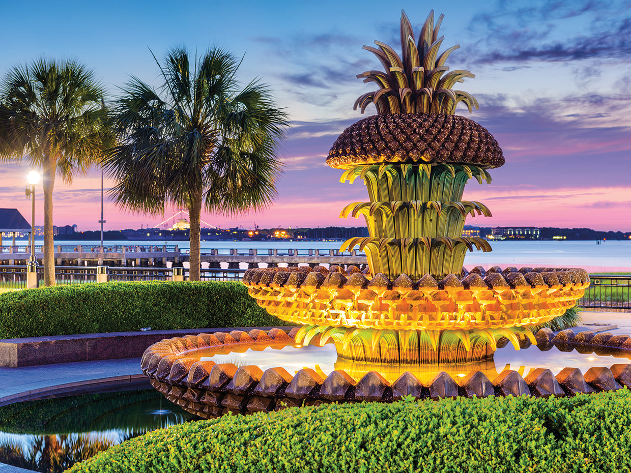 Fuente de piña de Charleston Lienzo