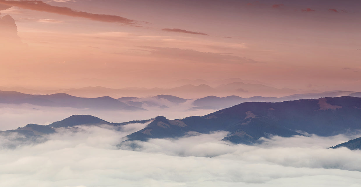 Misty Mountains Sunset