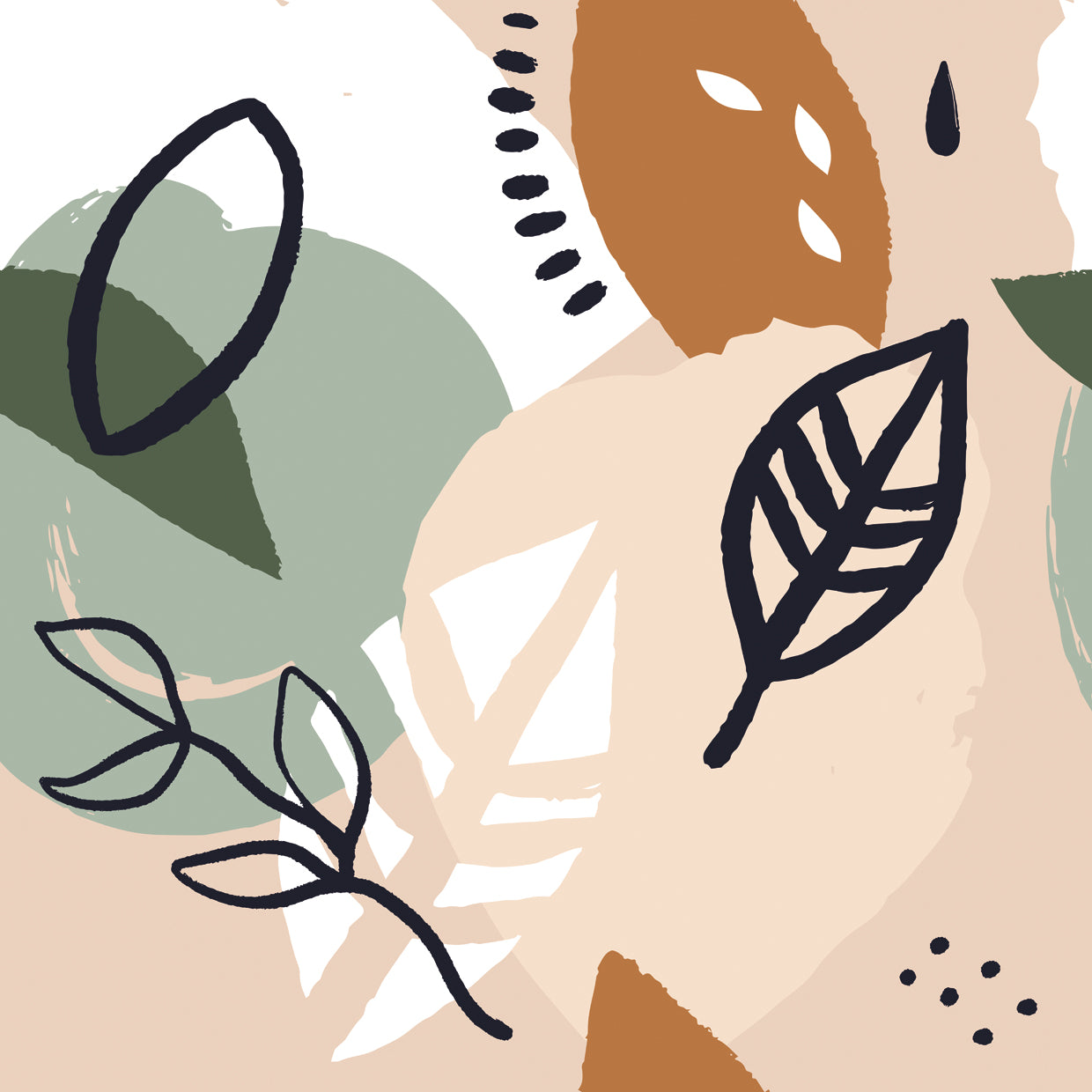 Nordic Mod Botanical Abstract