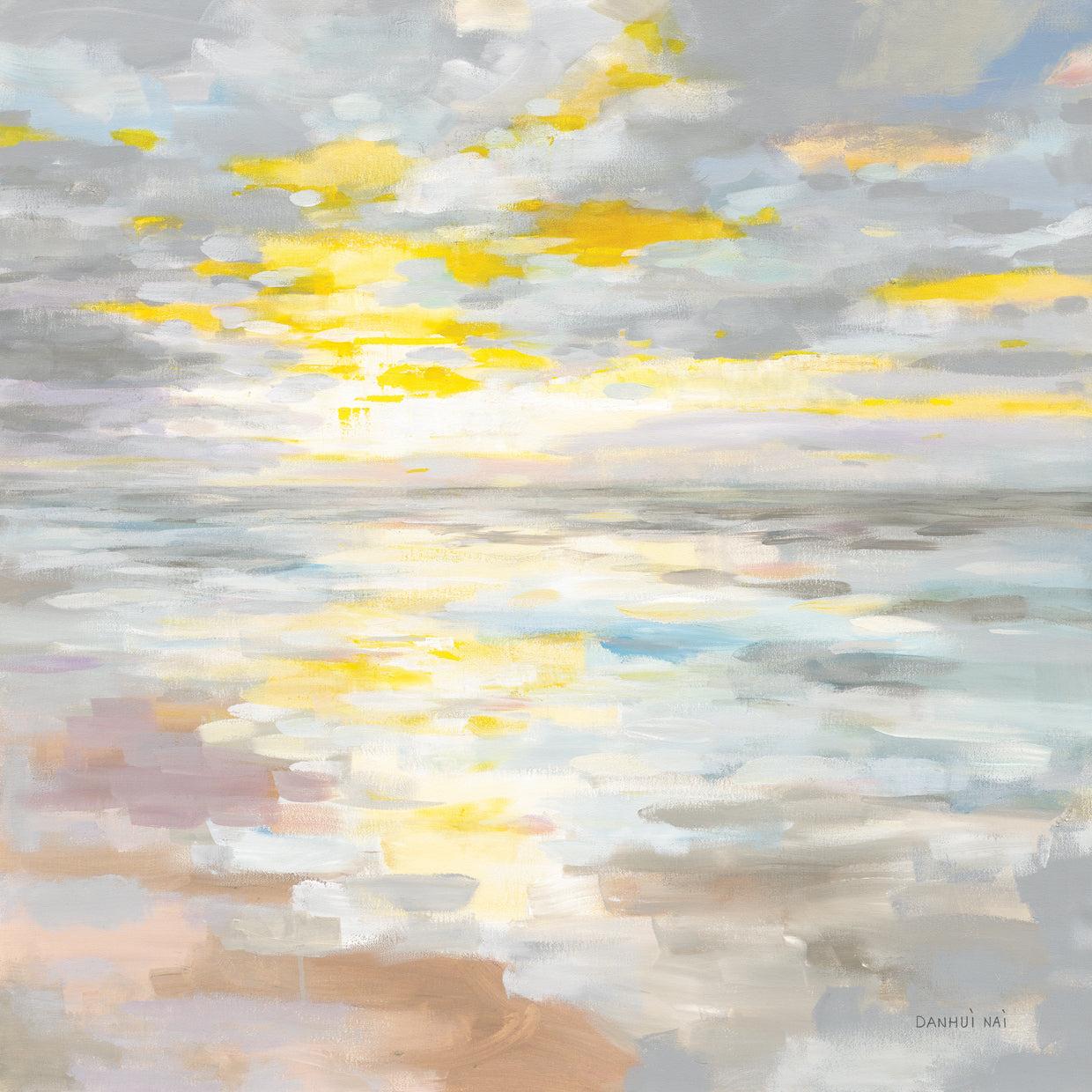 Amanecer en el mar Lienzo
