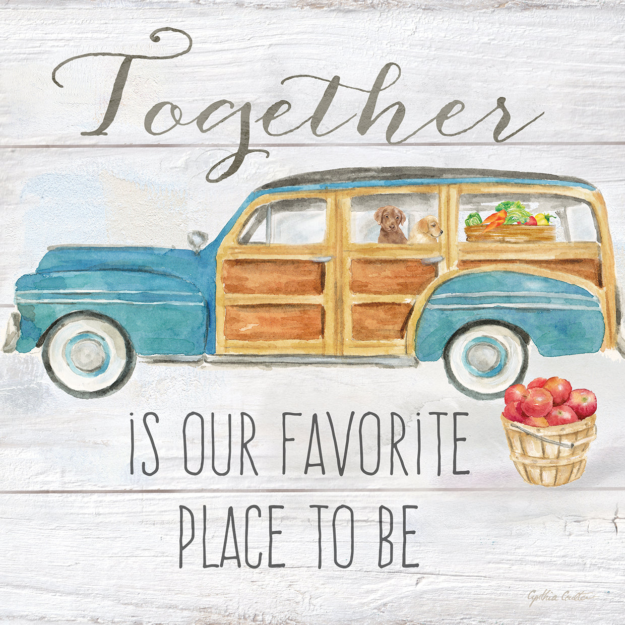 Vintage Truck Sentiment II (blue)