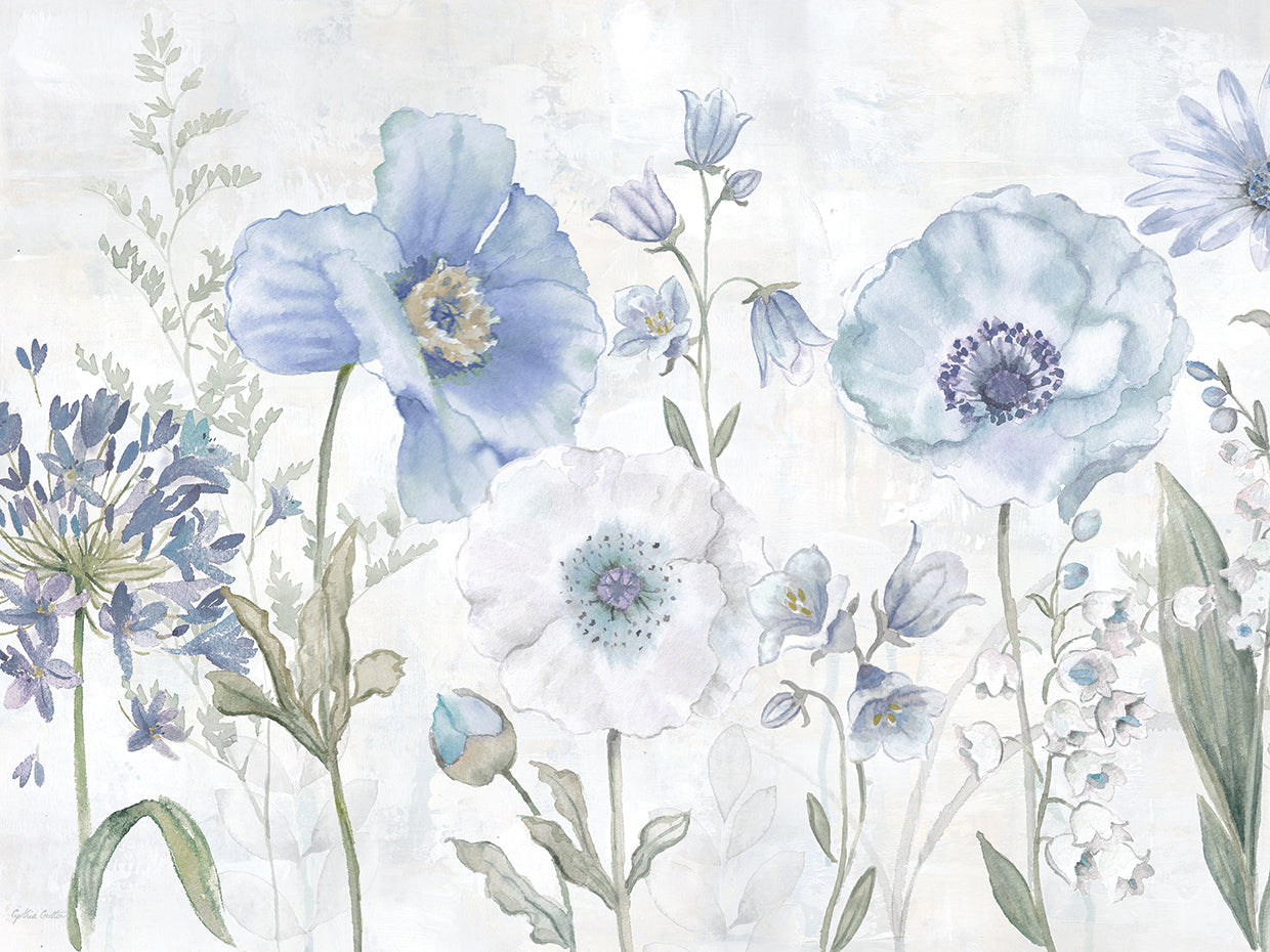 Country Botanical landscape Blue