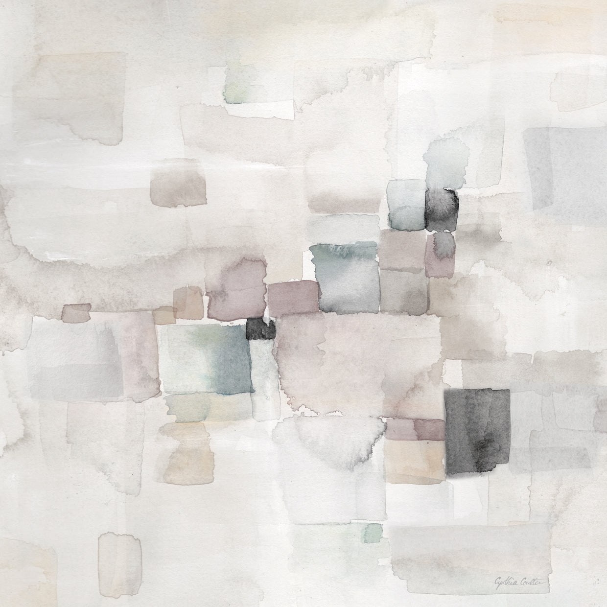 Gray Abstract square II