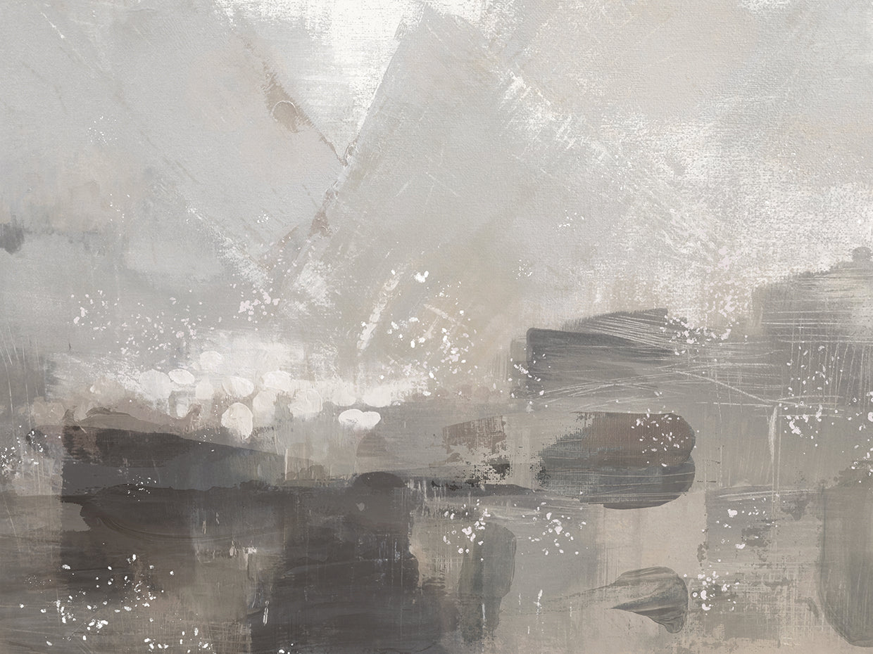 Contemporary Gray Abstract landscape