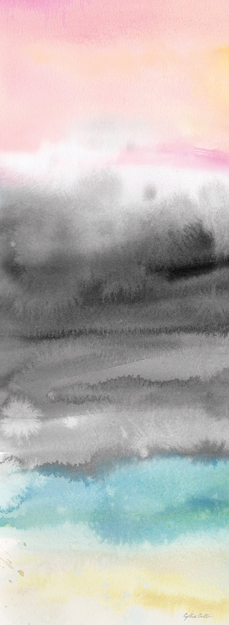 Pink Sunset Abstract panel I