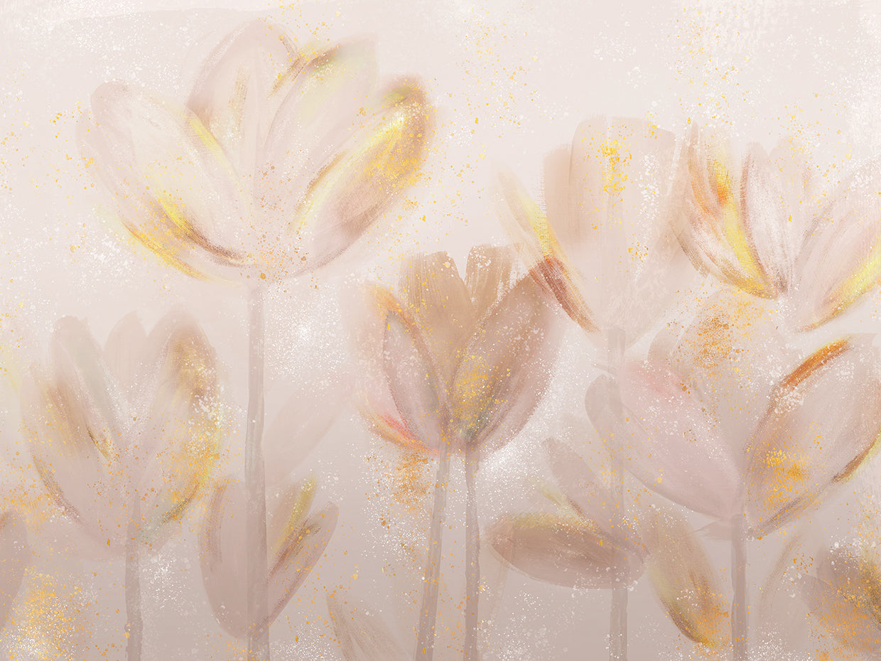 Contemporary Poppies Neutral