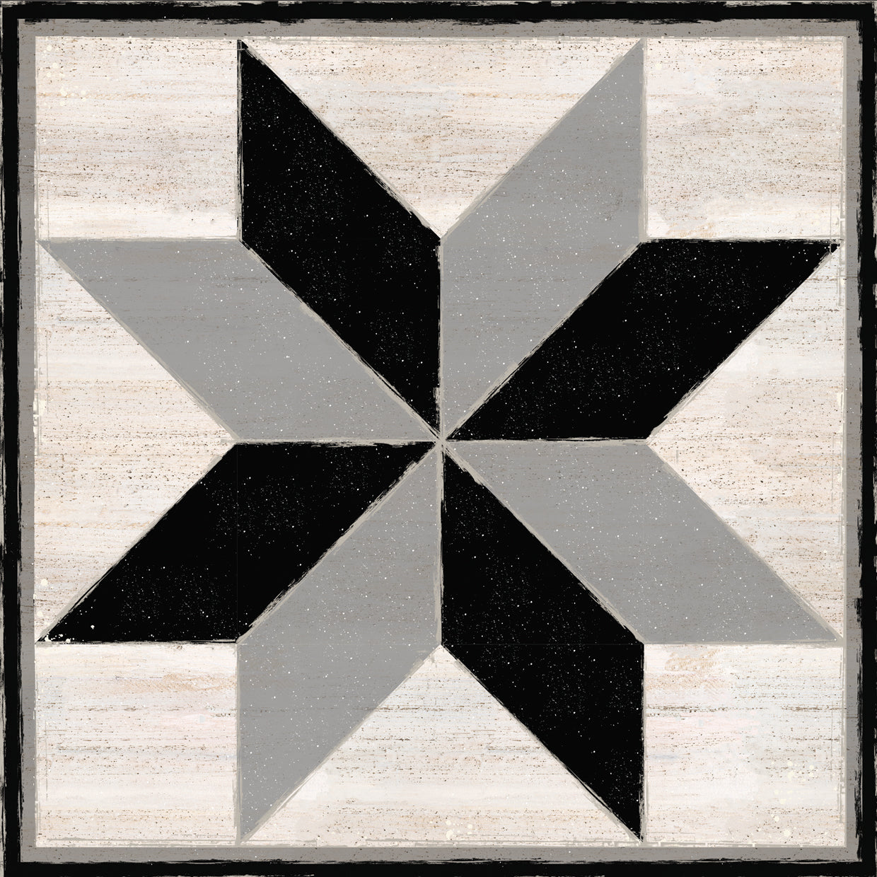 Black & White Quilt Block II