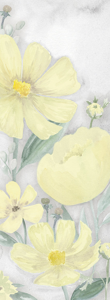 Peaceful Repose gray & yellow vertical I