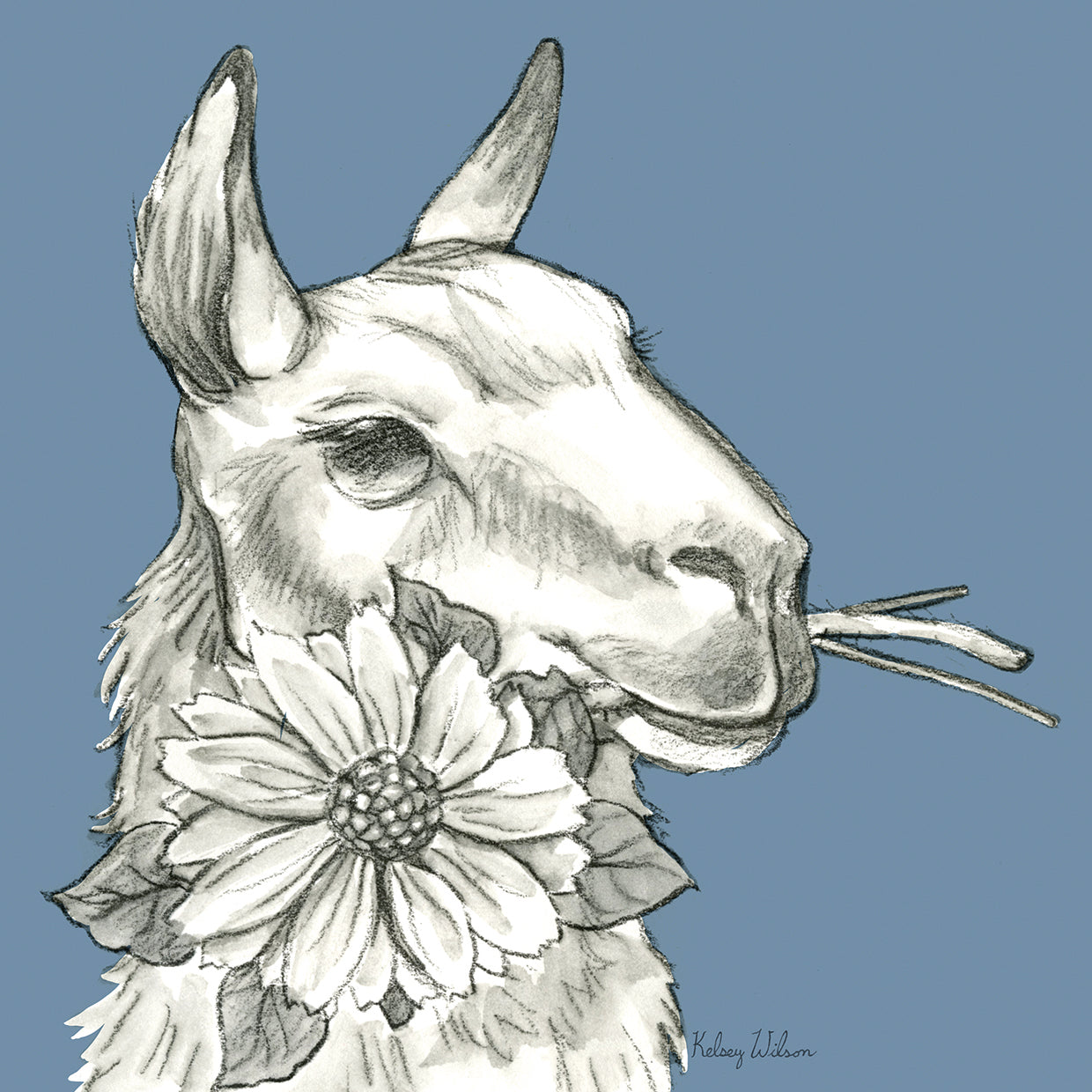 Watercolor Pencil Farm color XI-Llama 2