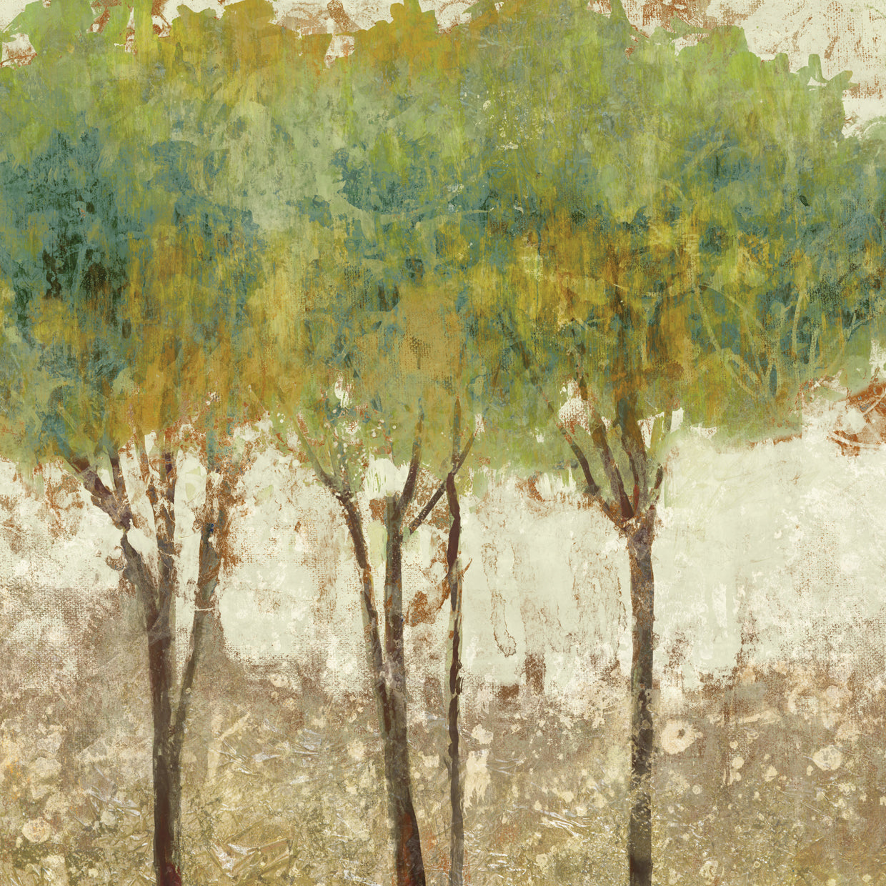 Arboles en verde Lienzo