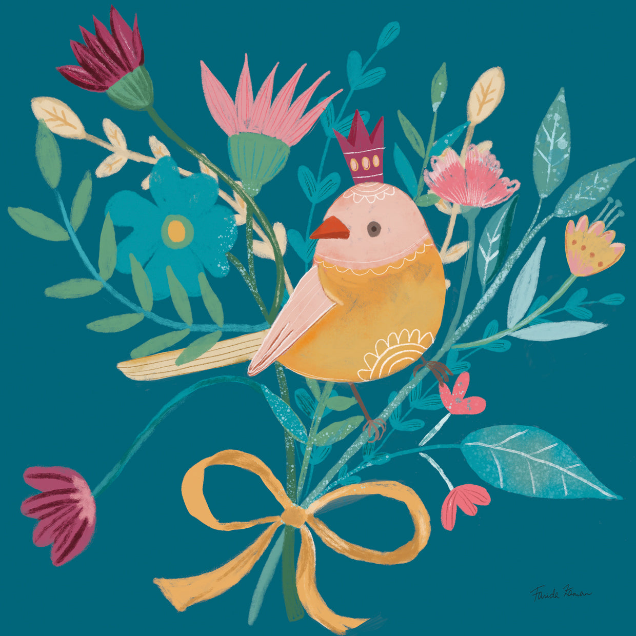 Royal Birds III Blue