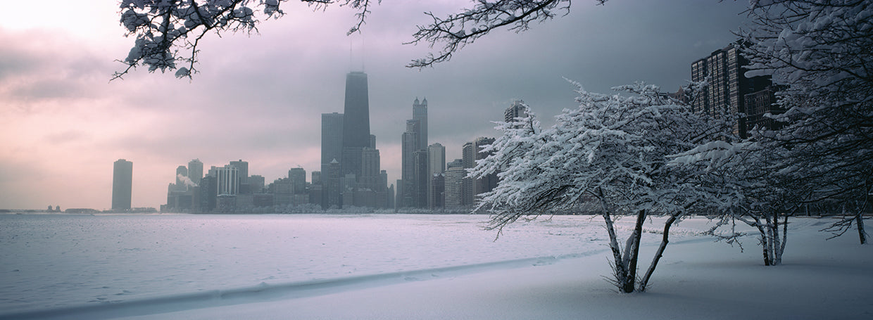 Invierno frío de Chicago Lienzo
