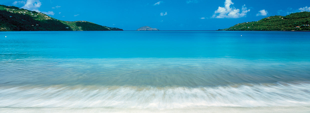 Bahía de la isla dichosa Lienzo
