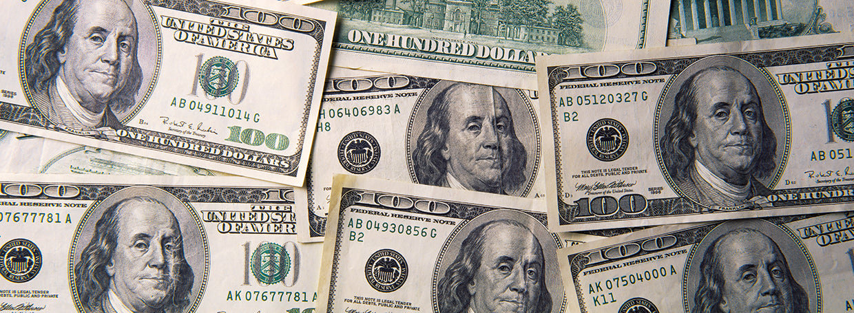 Grandes billetes de dólar de dinero Lienzo