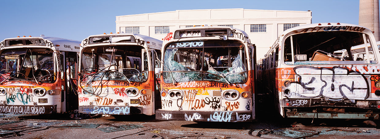 Autobuses de graffiti Lienzo