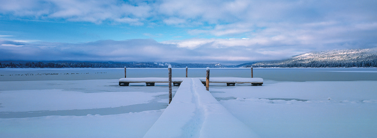 Muelle del lago Nevado Lienzo
