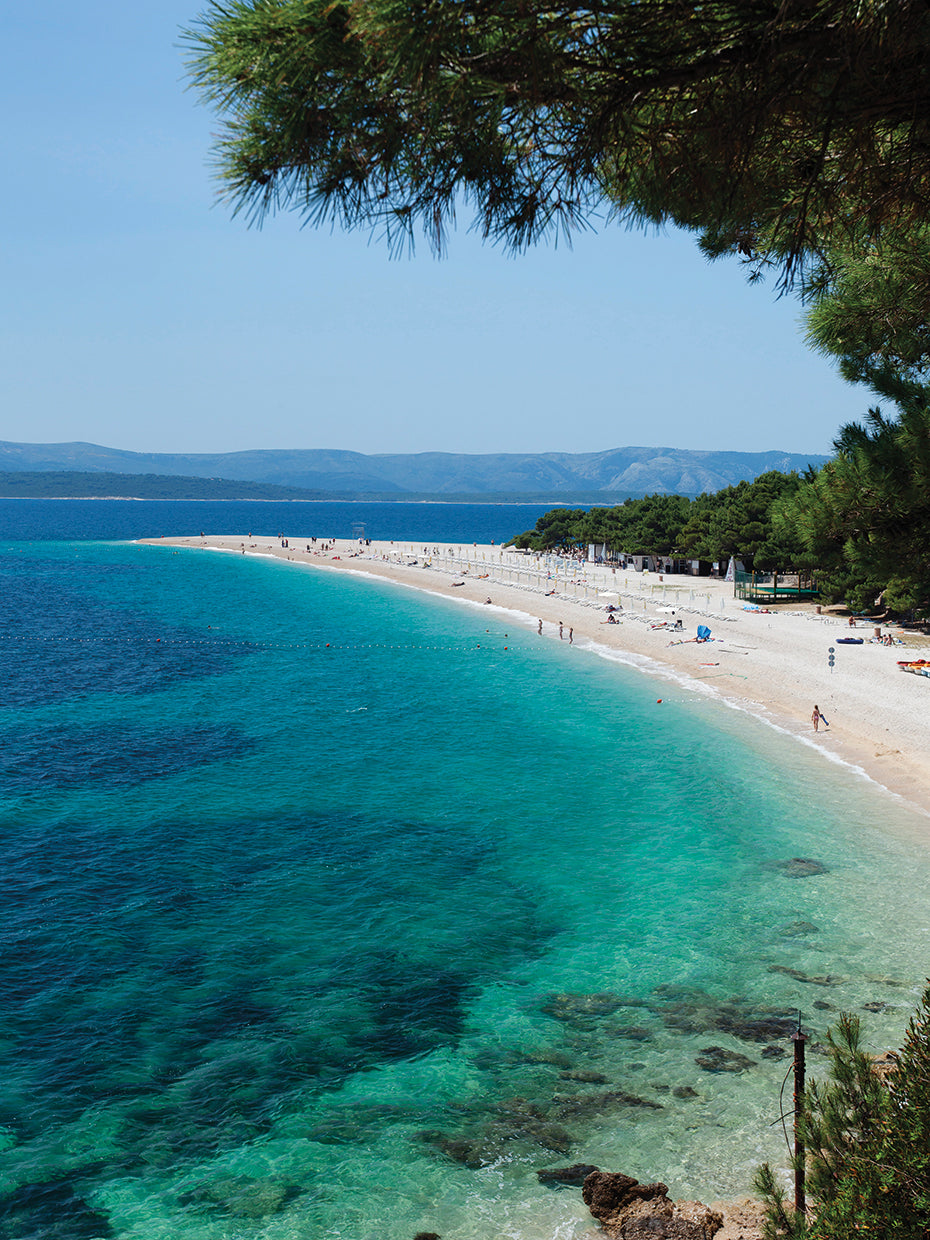 Cala de la isla croata Lienzo