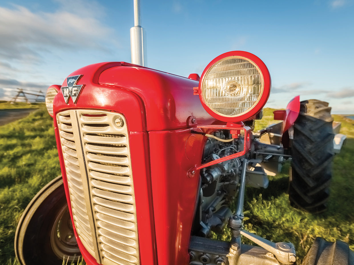 Tractor agrícola de Islandia Lienzo