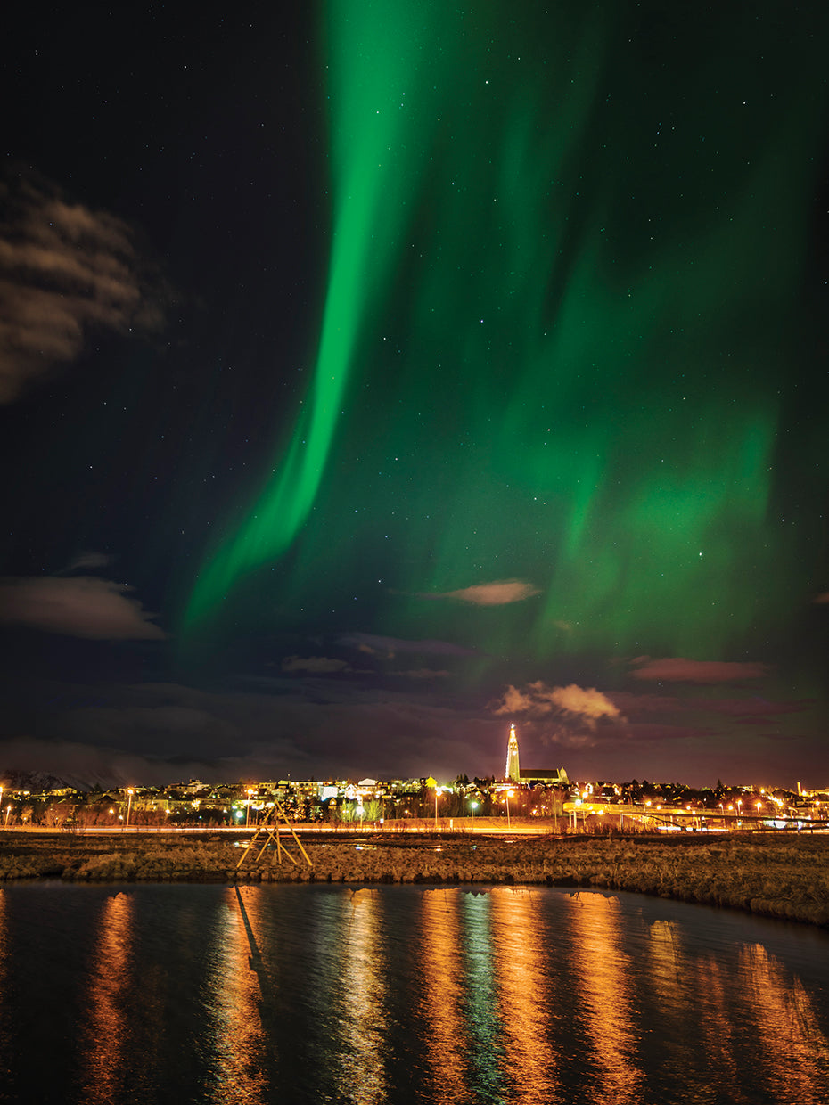 Olas de la luz del norte Lienzo