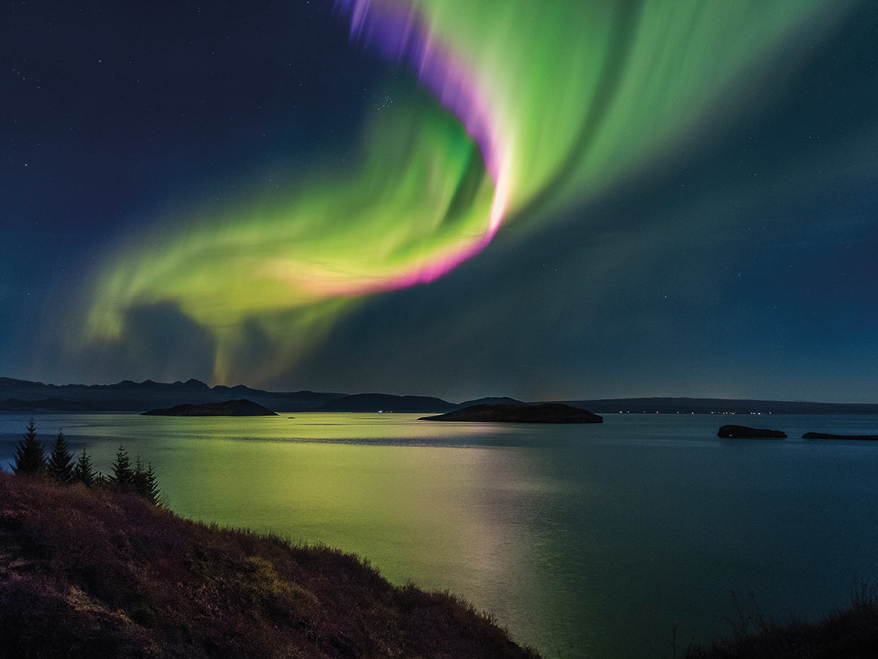 Lago Northern Lights Lienzo