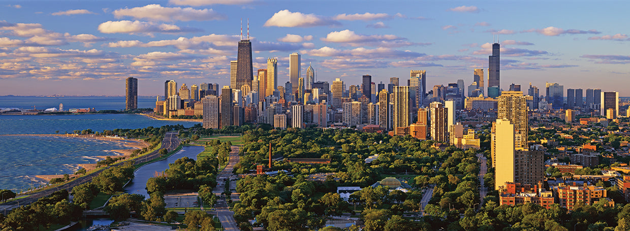 Mirando sobre Lincoln Park Lienzo