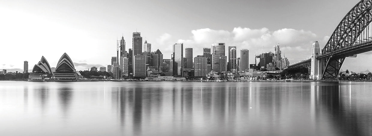 Skyline plateado Sydney Lienzo