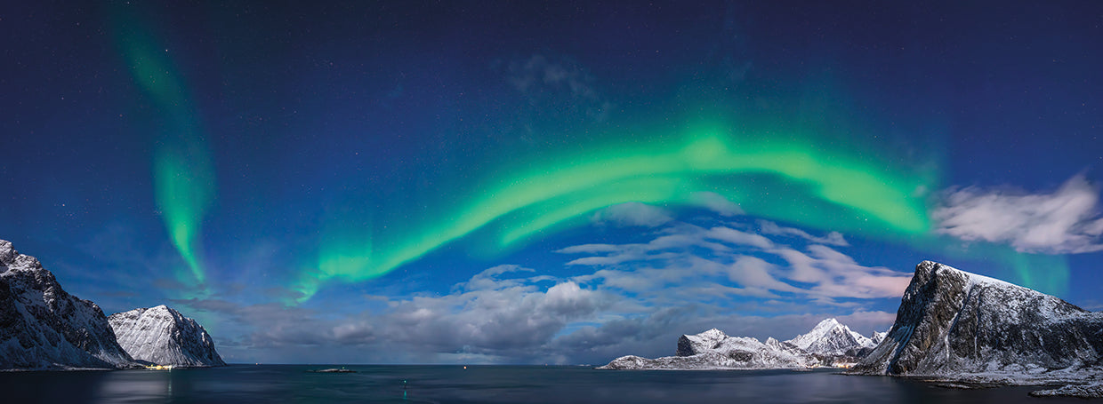 Bahía Borealis Noruega Lienzo
