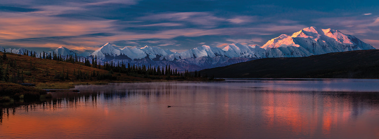 Reflexiones coloridas de Denali Lienzo