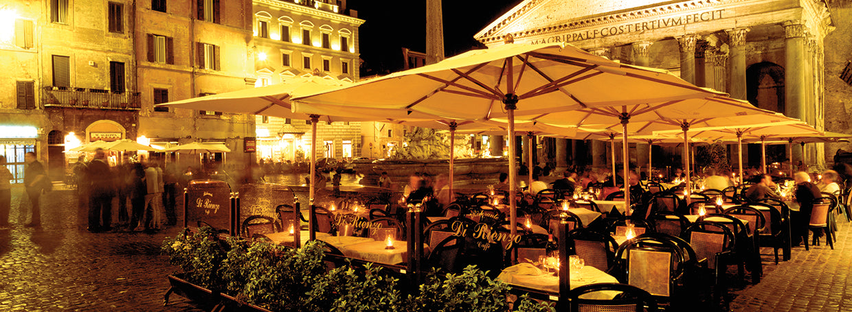 Cena de café romano Lienzo