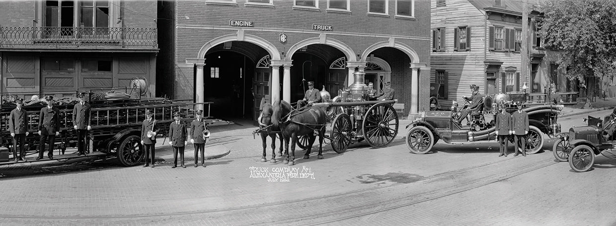Estación de bomberos vintage Lienzo