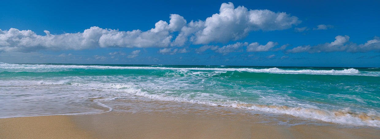 Teal Waves Oahu Lienzo