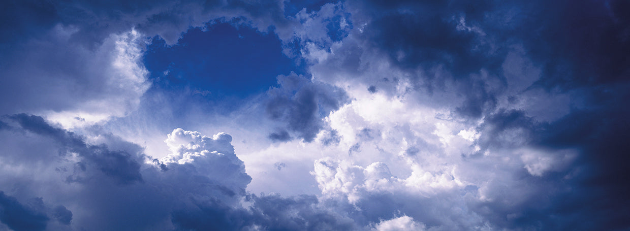 Juntando nubes azules Lienzo