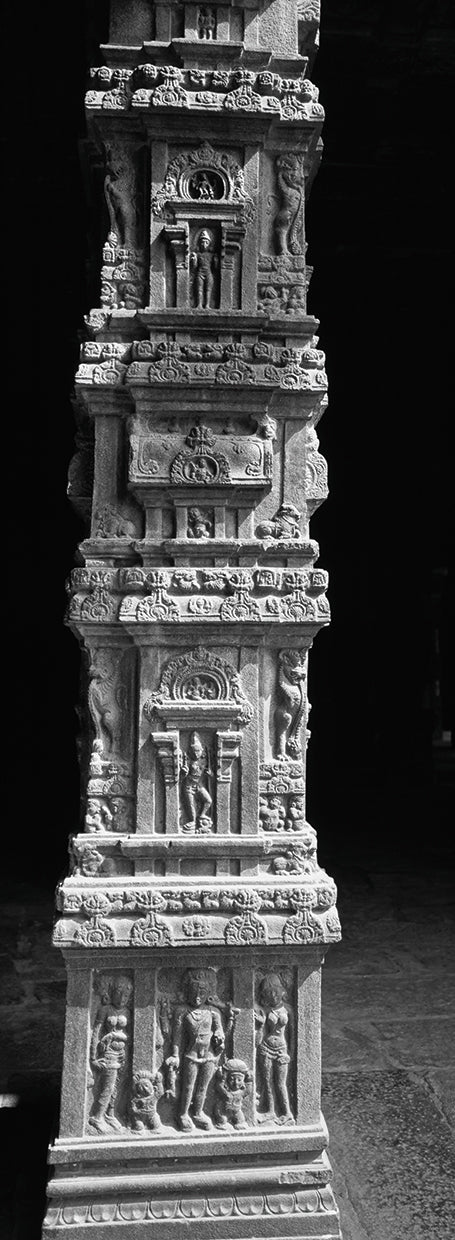 Tallas de columnas indias Lienzo