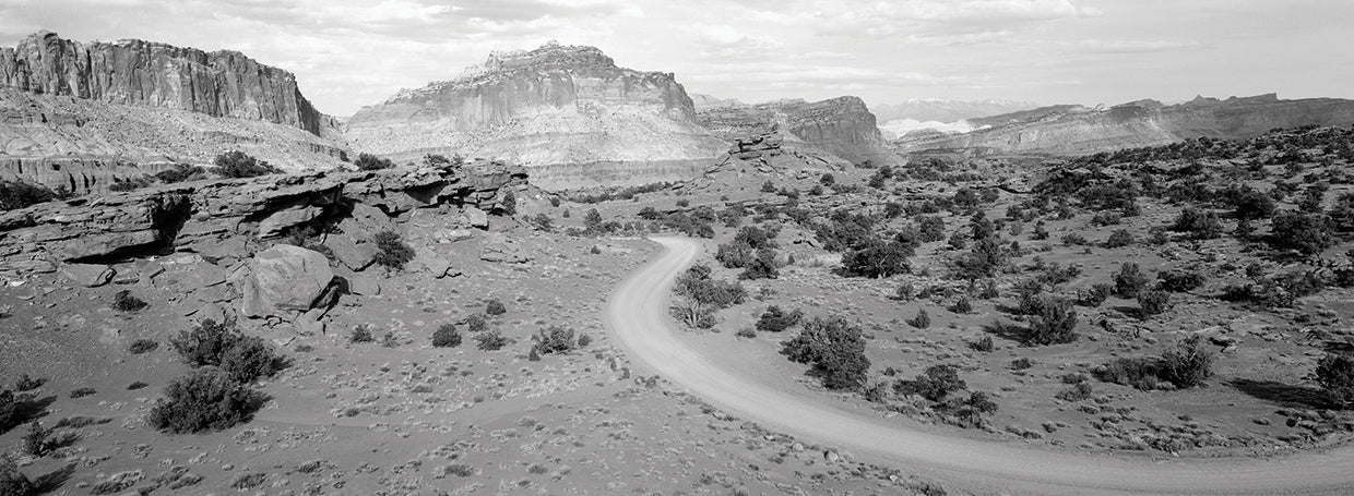 Camino sinuoso del desierto Lienzo