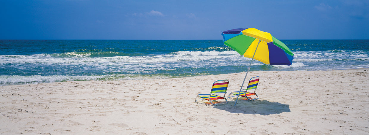 Sillas con playa Alabama Lienzo