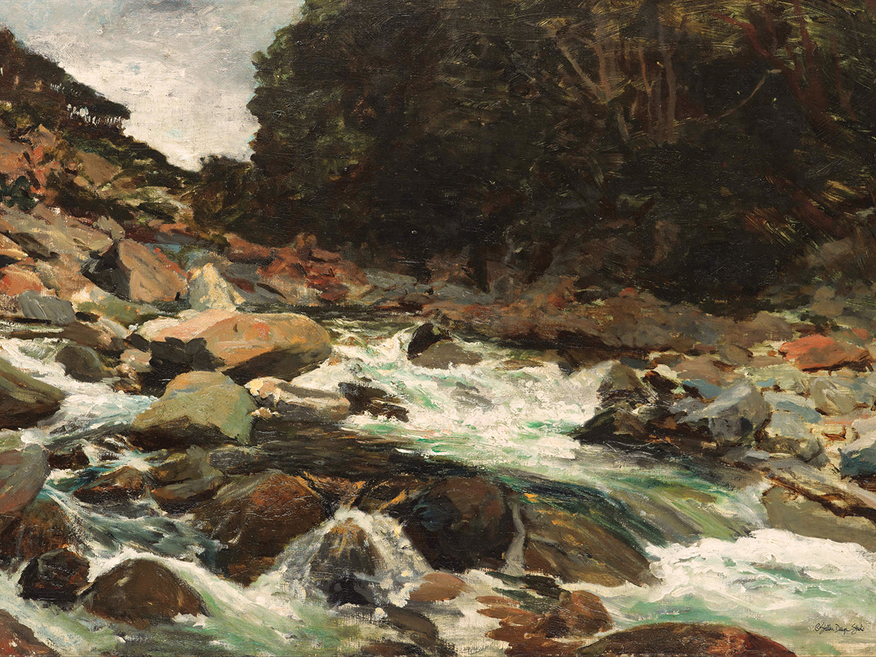 Arroyo rocoso Lienzo