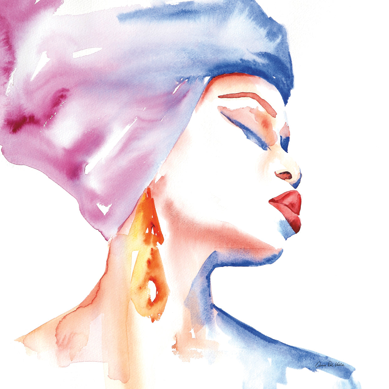 Woman in Purple Crop