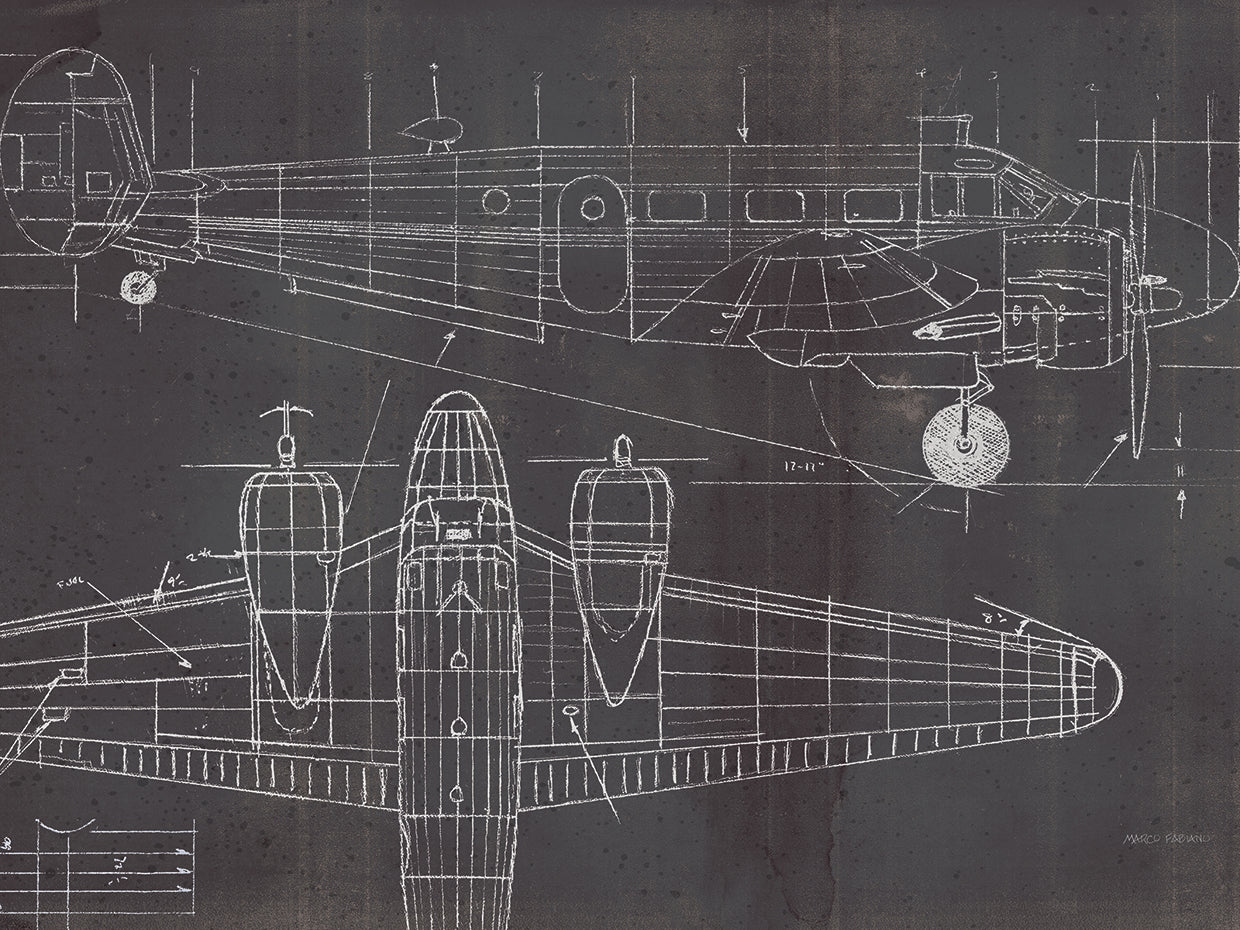 Plane Blueprint I No Words Post