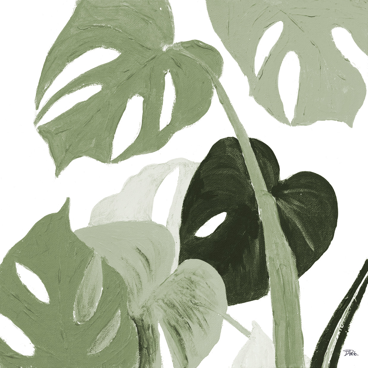 Green Monstera Design I