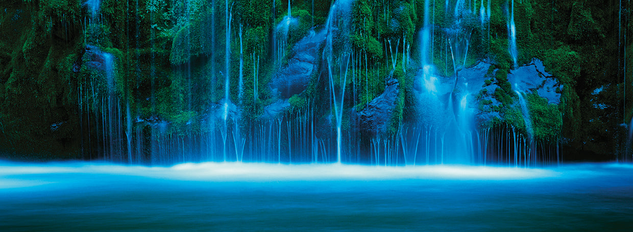 Cascadas de Shasta azul Lienzo