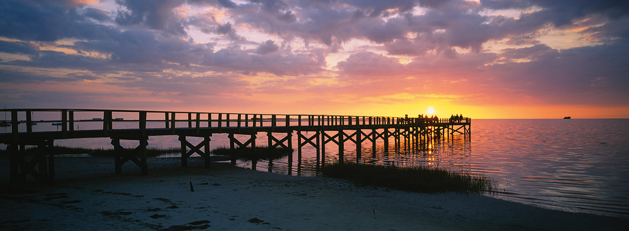 Muelle de Crystal Beach Lienzo