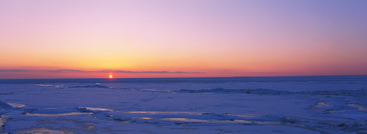 Lake Erie Frozen Sunset