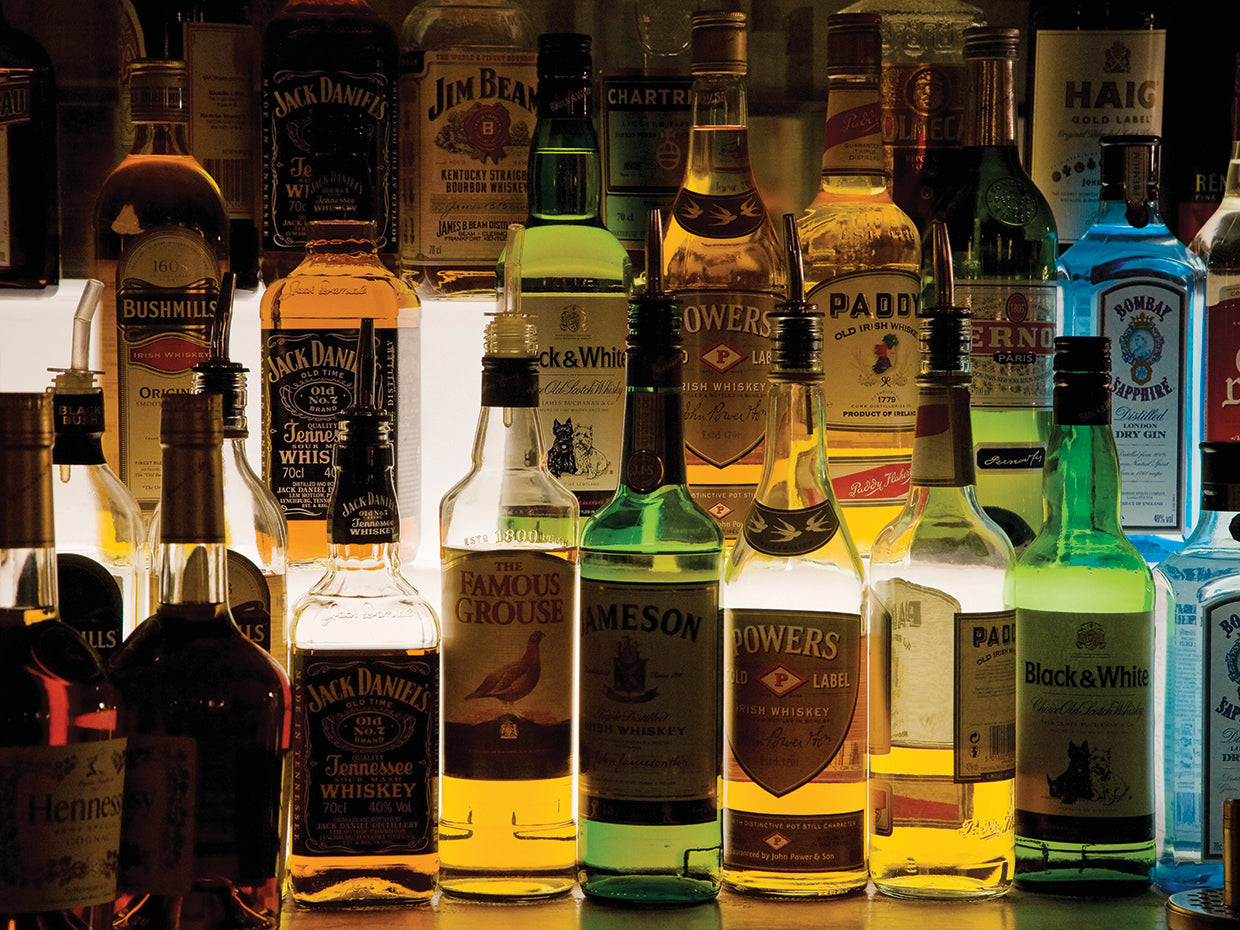 Botellas de barra irlandesa Lienzo