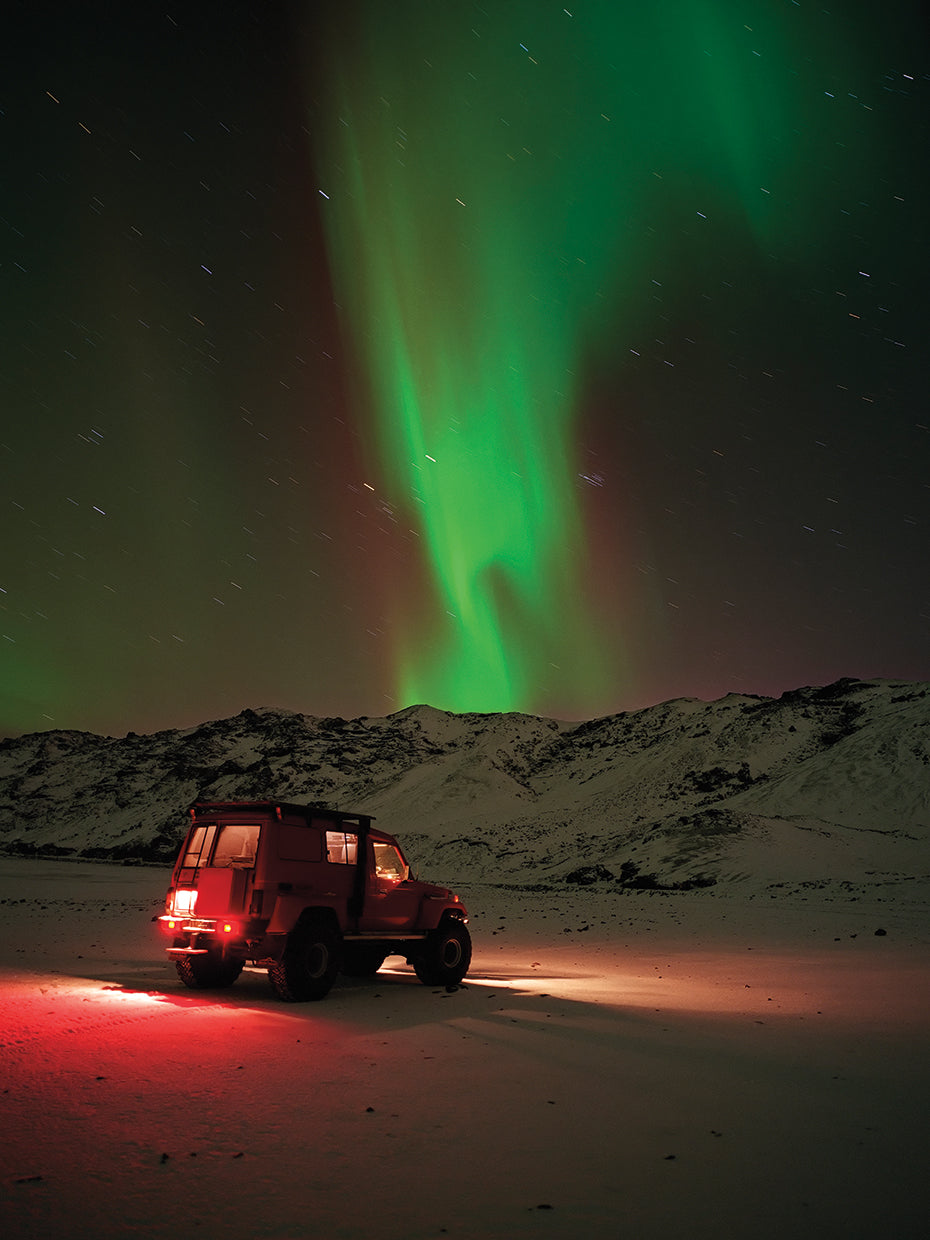 Jeep aurora boreal Lienzo