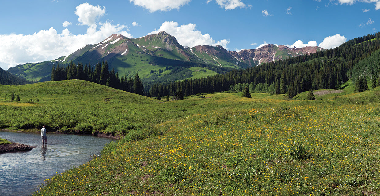 Río de pizarra de Colorado Lienzo