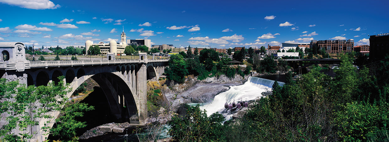 Puente de Spokane Lienzo