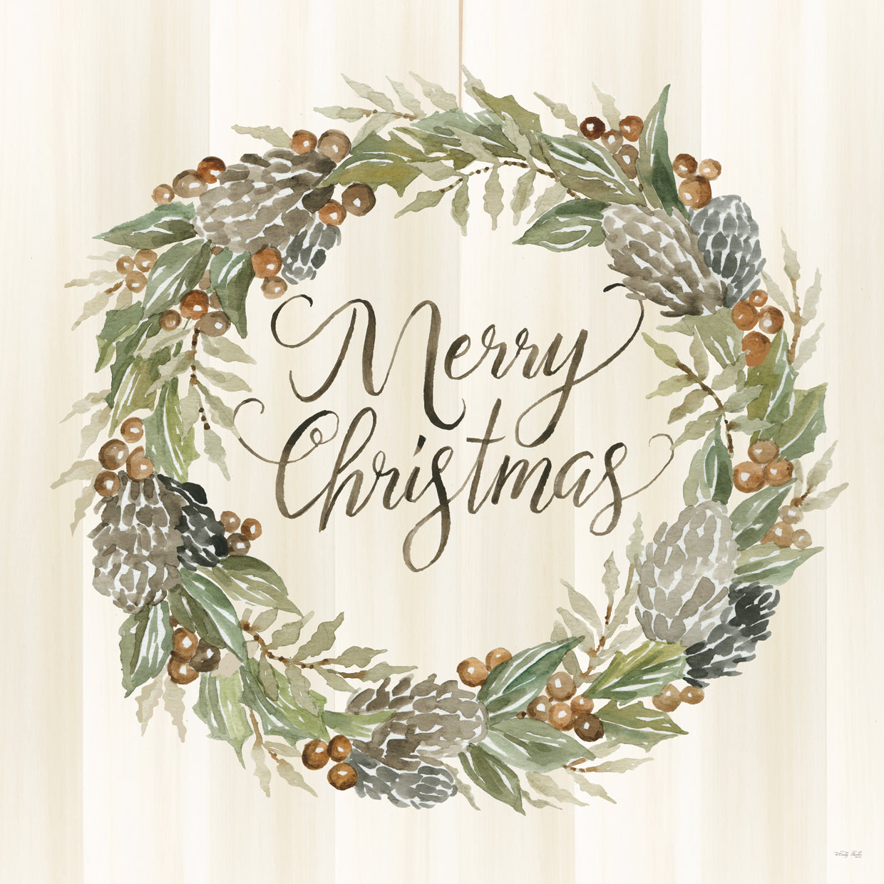 Sage Merry Christmas Wreath