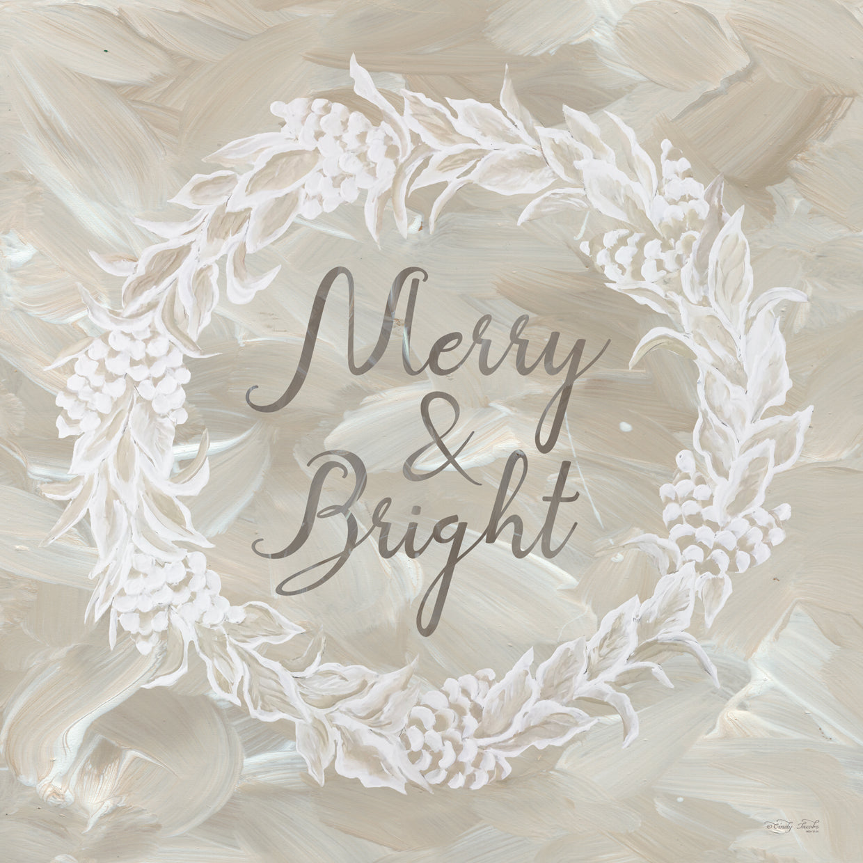 White Whisper Christmas Wreath II