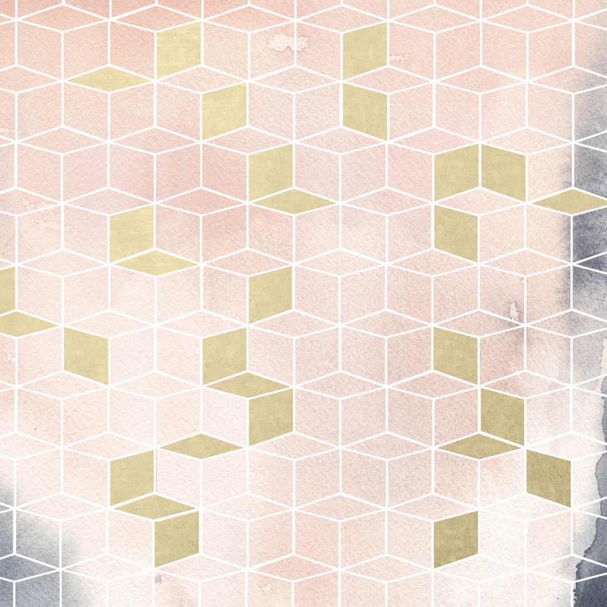 Blush Geometric Haze - Pattern 2
