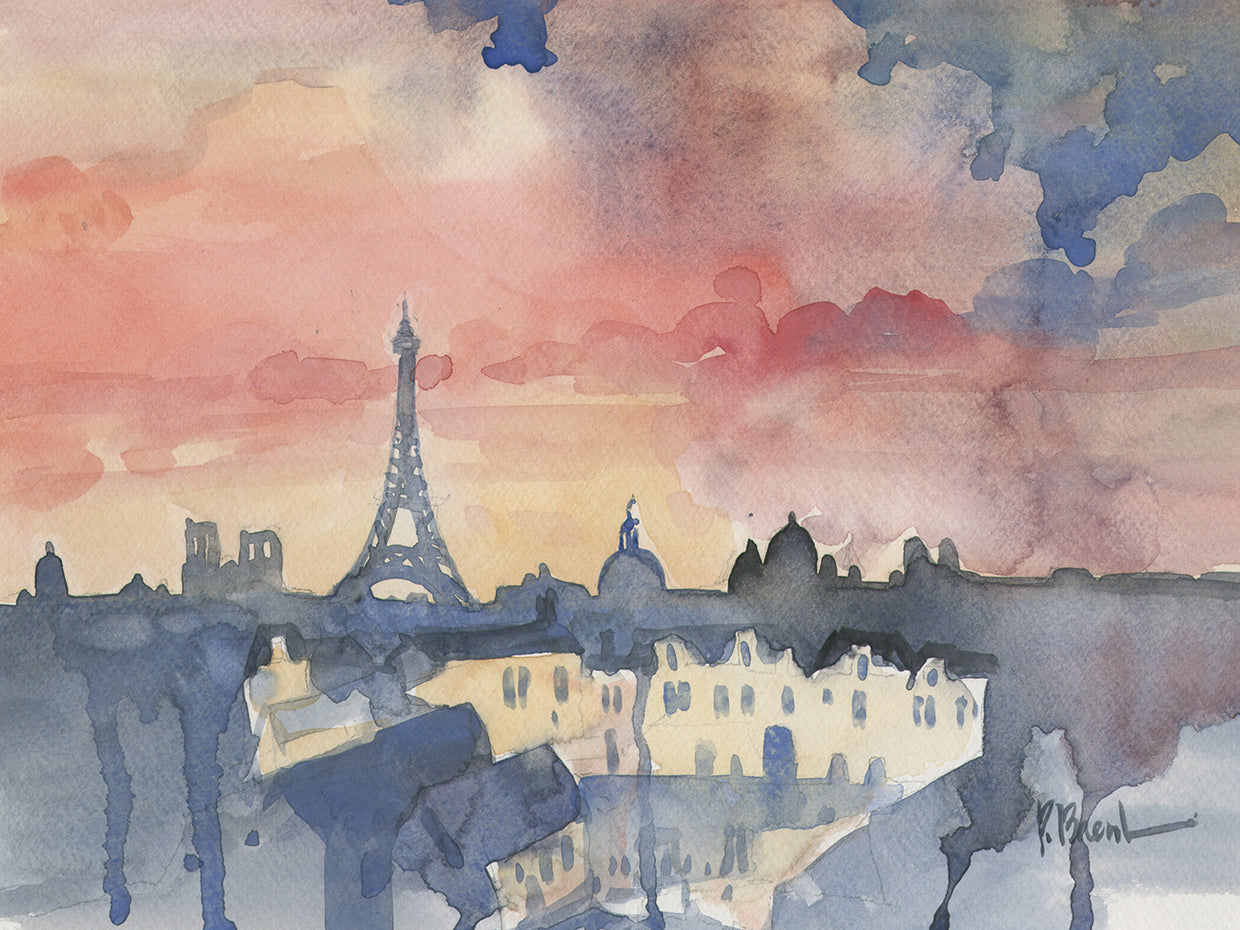 Paris Skyline from Pompidou Center